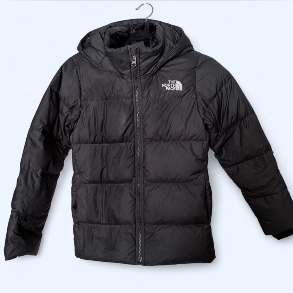The North Face Kids Charcoal Puffer Coat